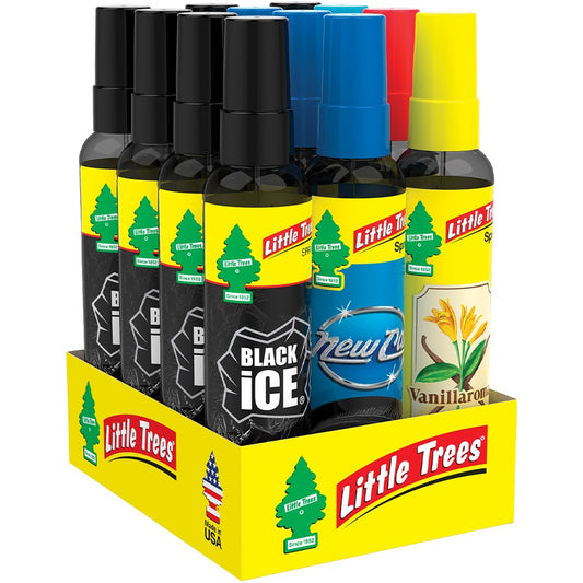 Little Trees Car Freshener 3.5 Oz Spray Assorted Counter Display (24 pack)