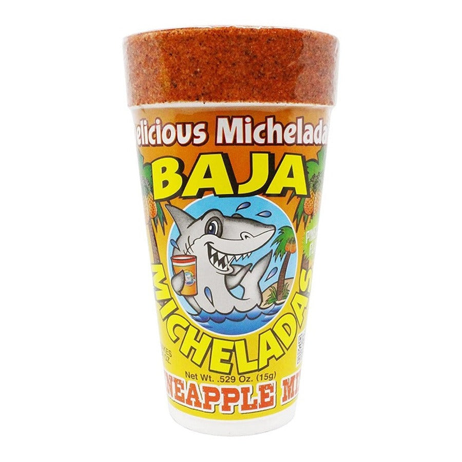 Baja Michelada Mix Foam Cup 1 Ct Pineapple