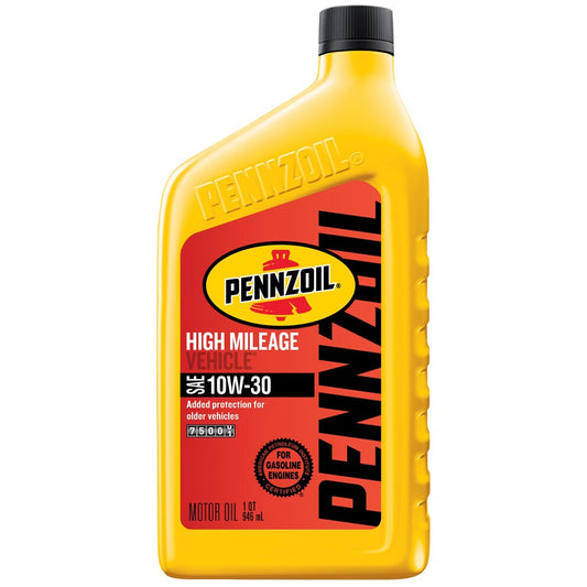Pennzoil 1 Qt High Mileage 10w-30 ( 6 pack)