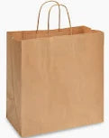I3- #10 13x7x13 Kraft Paper Bag With Twist Handle 250pcs