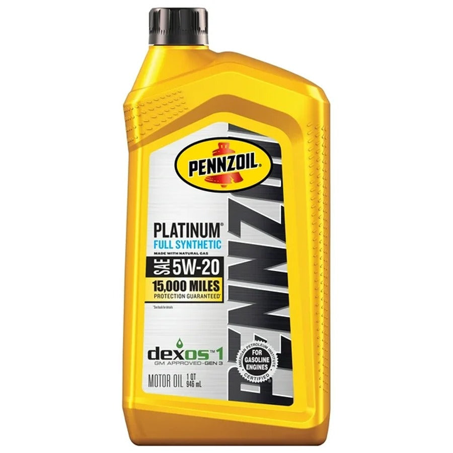 pennzoil full synthetic platinum 1 qt 5w-20 ( 6 pack)