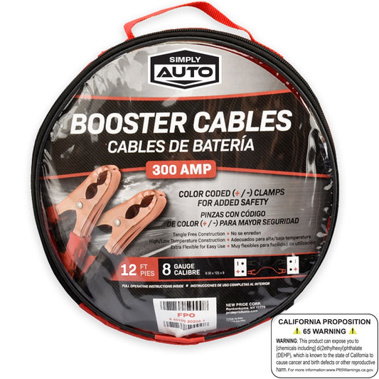 Simply Auto Booster Cables 300 Amp ( 12 pack)