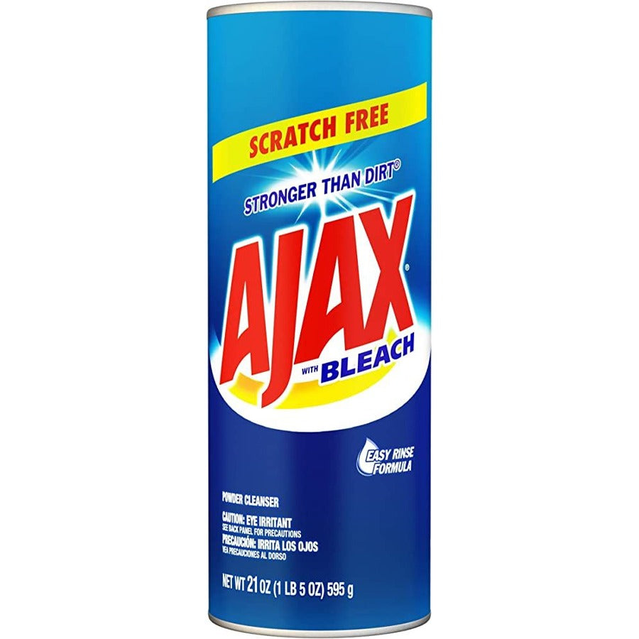 Ajax Powder Cleanser 21 Oz Cleanser Scratch Free Bleach ( 12 pack)