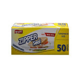 Ri-Pac Sandwich Size Zipper Storage Bags 50 count box – resealable freezer-safe food storage