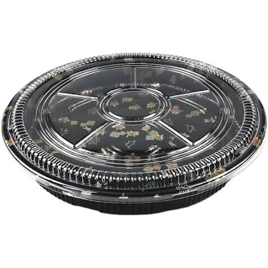 D5 - 9.56"x2" Round Sushi Tray With Lid 200pcs