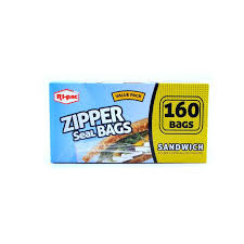 Ri-Pac Sandwich Zipper Storage Bags 160 count box – resealable food storage bags
