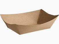 2 LB Kraft Food Tray - Leak Resistant & Takeout Friendly - 1000 Count