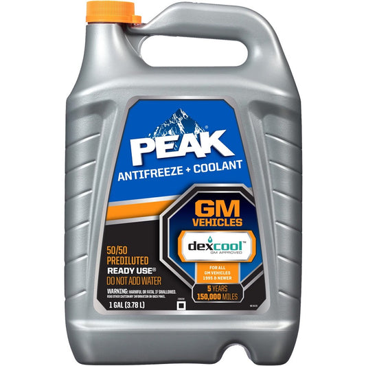 Peak Antifreeze+coolant 1 Gl 50/50 Prediluted Dexcool Gm Vehicles Pdcb53 (6 pack)
