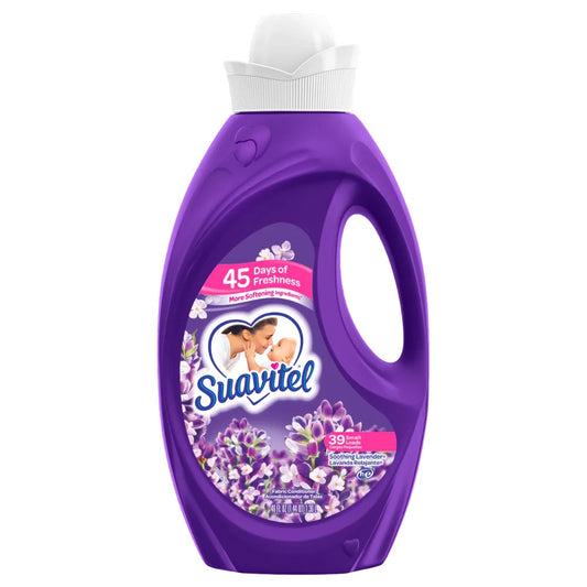 Suavitel Fabric Softener 46 Oz Soothing Lavender ( 6 pack)