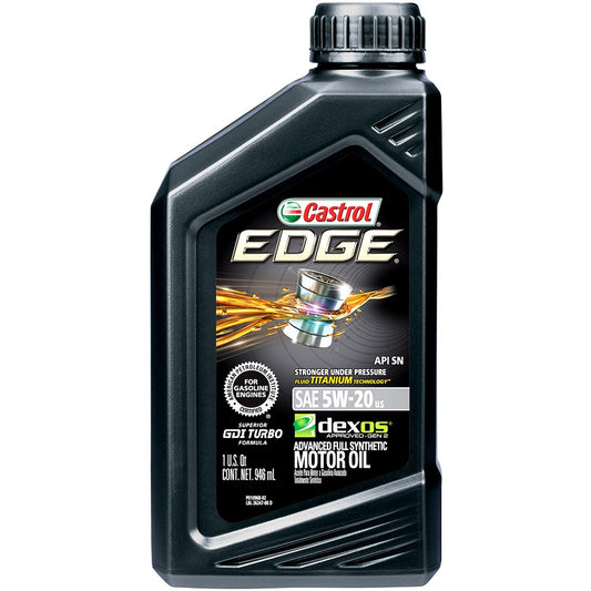 Castrol Edge Motor Oil 1 Qt 5w-20 Advanced Full Synthetic ( 6 pack)