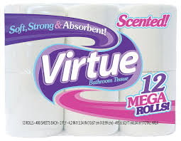 Virtue bathroom tissue 12 rolls