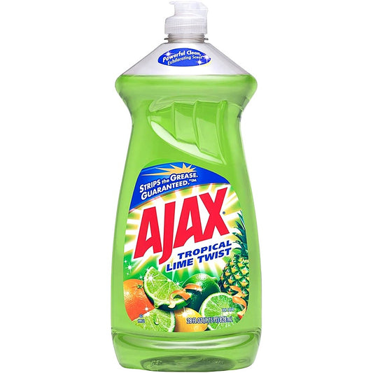 Ajax Dishwash Liquid 28 Oz Tropical Lime Twist ( 9 pack)