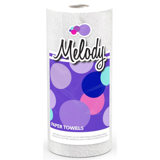 Melody Paper Twoel 62 Sheet 2 Ply 62 Ct 1 1x 8 Inch (30 Pack)