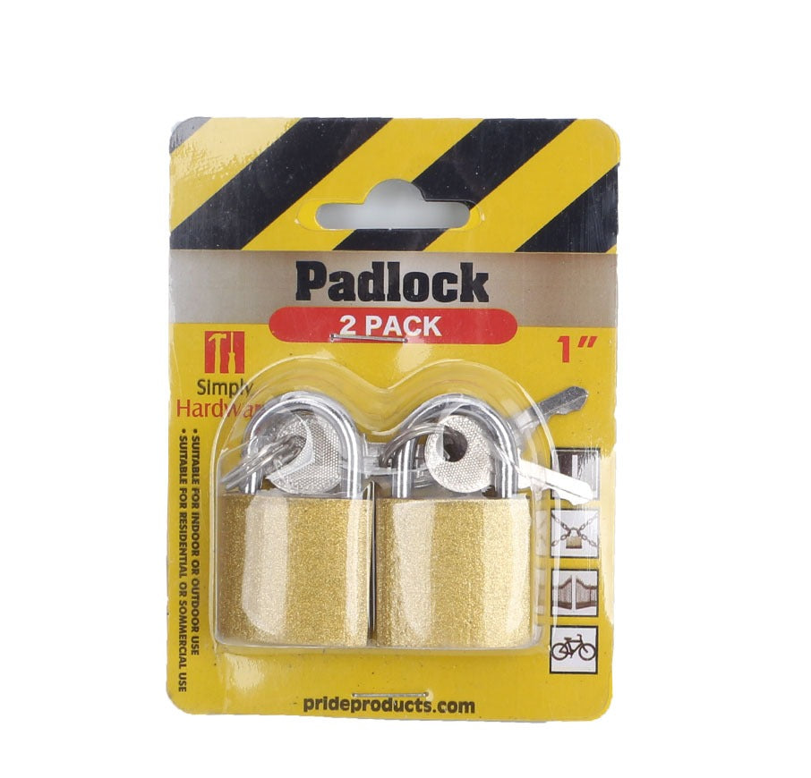 Padlock 2pk (1 Inch) ( 12 count)