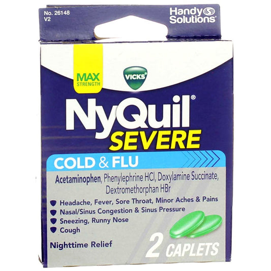 Nyquil Cold & Flu 2 Ct Severe Blister Pack (12 count)