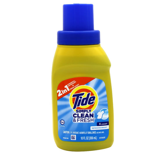 Tide Liquid Detergent 10 Oz Simply Clean & Fresh 6 Loads (12 pack)