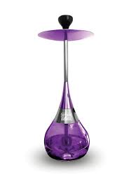 Overdozz Hookah Violet modern shisha pipe with purple glass base