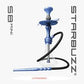 Starbuzz Mini Hookah with glass base and rose gold finish – compact shisha pipe for smooth smoking experience