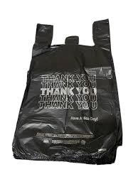 (9-3)1/10 BLACK LDPE THANK YOU 300PCS/CS