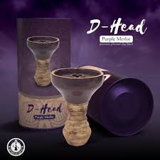 D-HEAD Purple Merlot Hookah Bowl Made in Europe – Premium Shisha Accessory