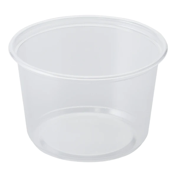 16 oz round clear plastic deli container – bulk 500 case food storage