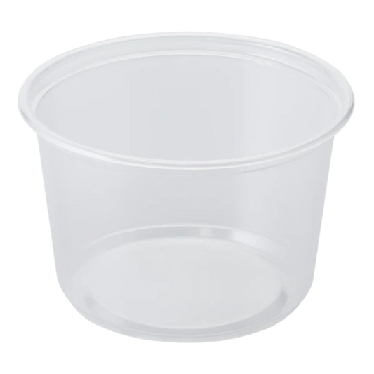 16 oz round clear plastic deli container – bulk 500 case food storage
