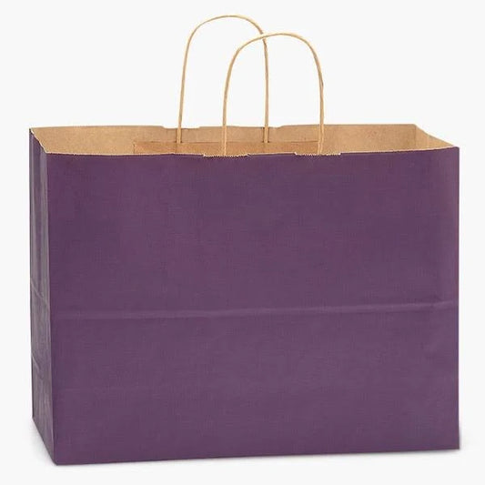 16x6x12 Grape Shadow Stripe Handle Bag 250pcs