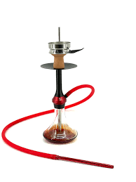 D-HOOKAH DH16 premium hookah with glass base and red hose