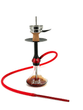 D-HOOKAH DH16 premium hookah with glass base and red hose