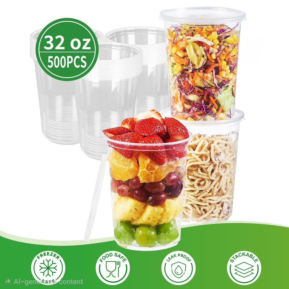 F5- 32oz Round Deli container 500pcs