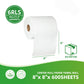 Center Pull Paper Towel Roll 8" x 8" x 600 Sheets - Commercial Restroom & Kitchen Use - 6 Rolls