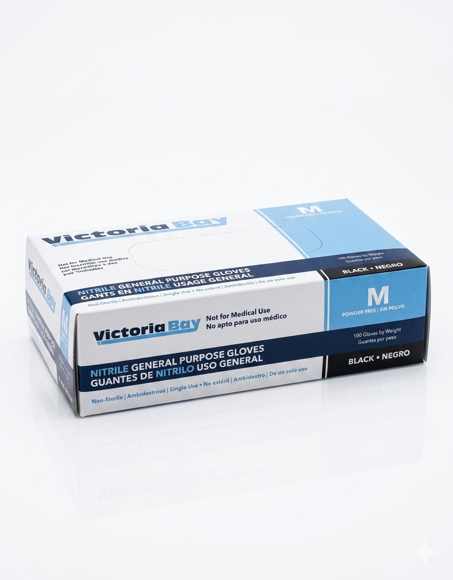 Victoria Bay Nitrile Gloves Medium 1000pcs