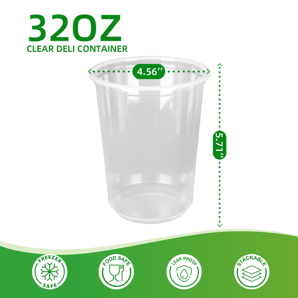 F5- 32oz Round Deli container 500pcs