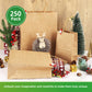 #3 - 8" x 4.5" x 10.25" Natural Kraft Paper Shopping Bag with Twist Handles - 250/Case