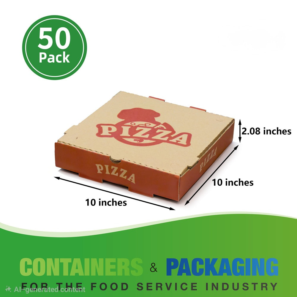 10 " Pizza Box QTY 50 pcs