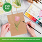 #3 - 8" x 4.5" x 10.25" Natural Kraft Paper Shopping Bag with Twist Handles - 250/Case