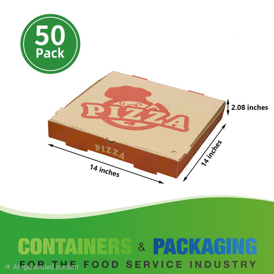 14 " Pizza Box QTY 50 pcs