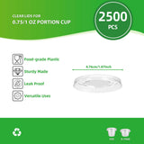 0.75/ 1 oz Portion Cup Lids  2500pcs