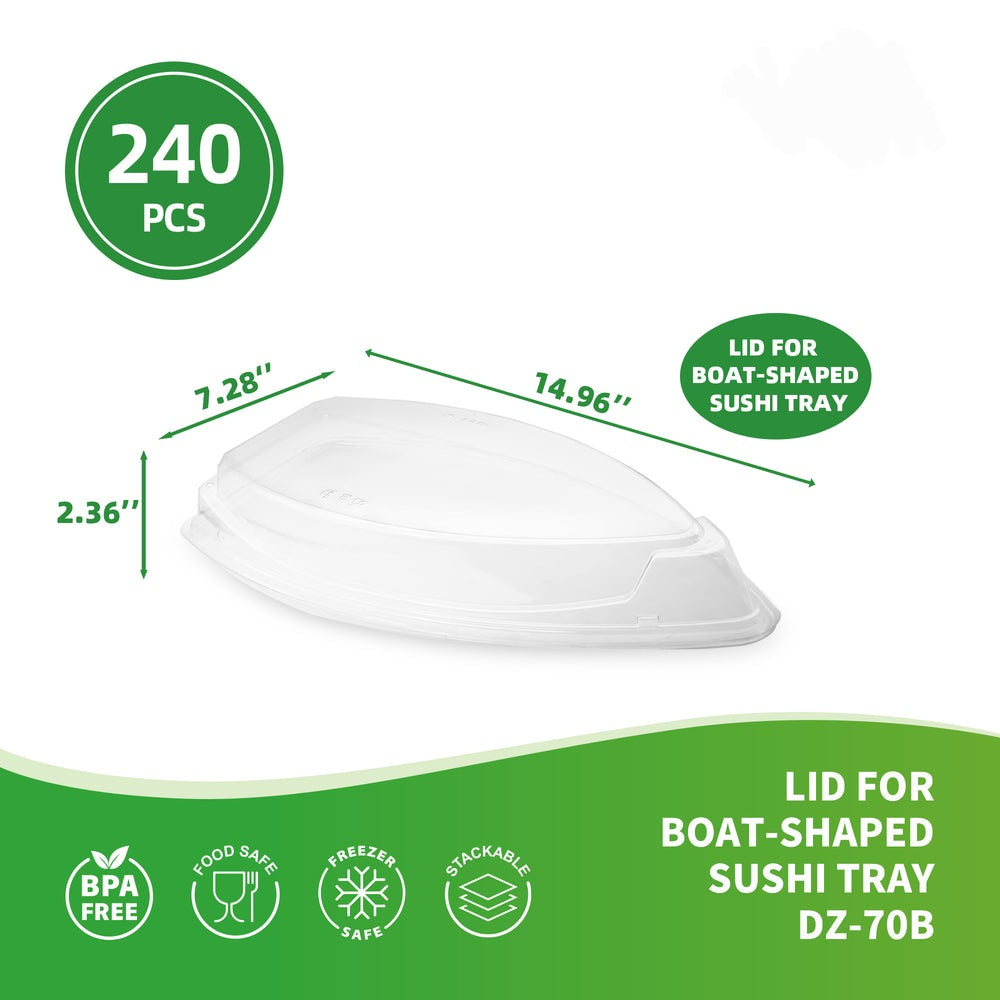RL4 - 30 LID FOR BOAT-SHAPED SUSHI TRAY 240pcs