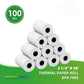 2-1/4 x 165 THERMAL PAPER ROLL BPA FREE  100ROLLS