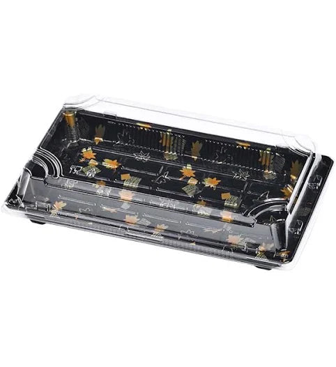 D5 - #1  6.5"×3.5"×2" PET Sushi Container With Lid 400pcs