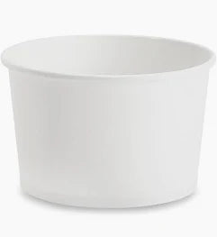 D6- 8oz White Paper Food Cup 500pcs