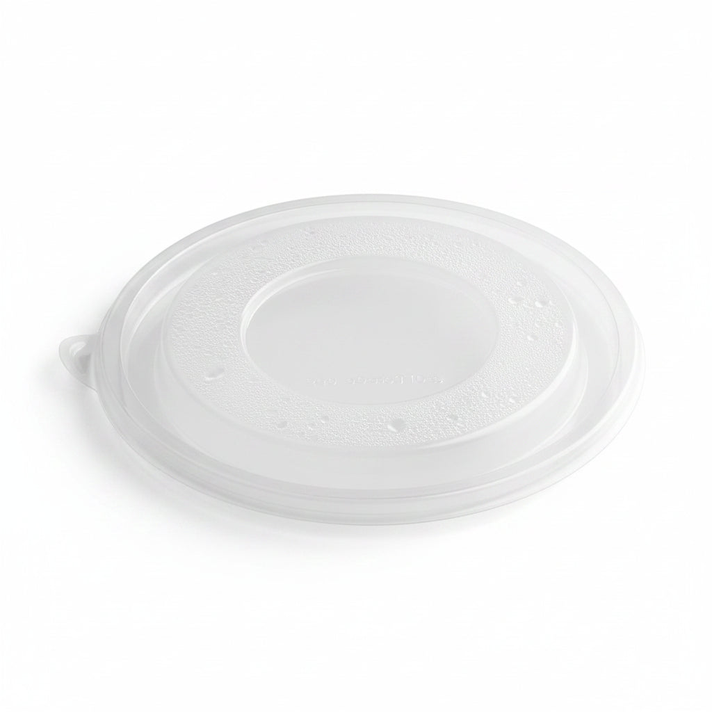 D4 - 112mm Plastic Flat Lid Fits 6,8,12,16oz Paper Soup Cup 1000pcs