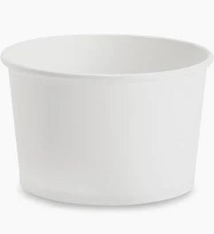 (1338)8oz(96MM LIDS) White Paper food Soup cup 1000pcs/case