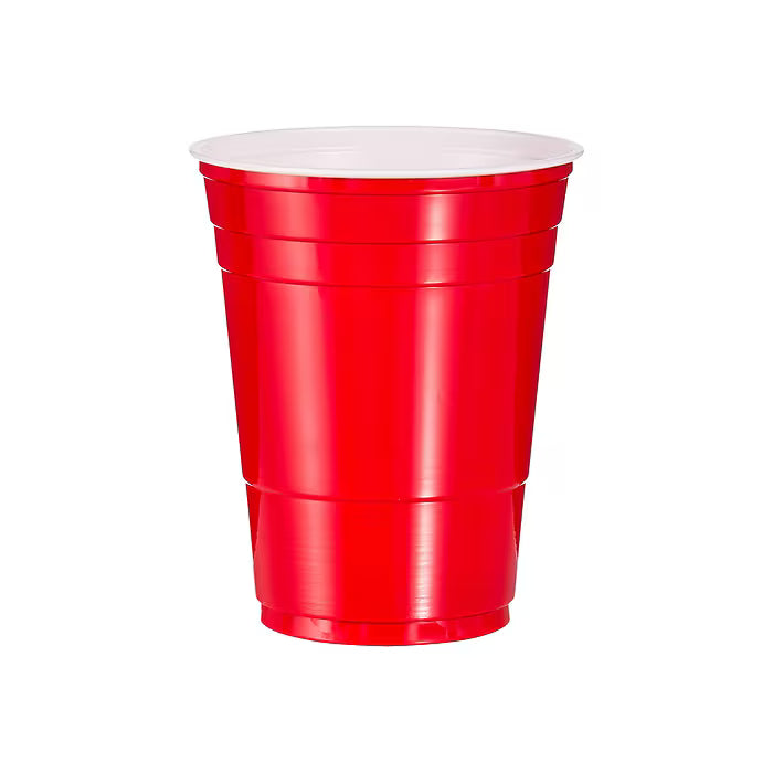 Red Plastic Party Cups 16oz 20ct Pack | 24 Case